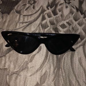 Black cat eye sunglasses